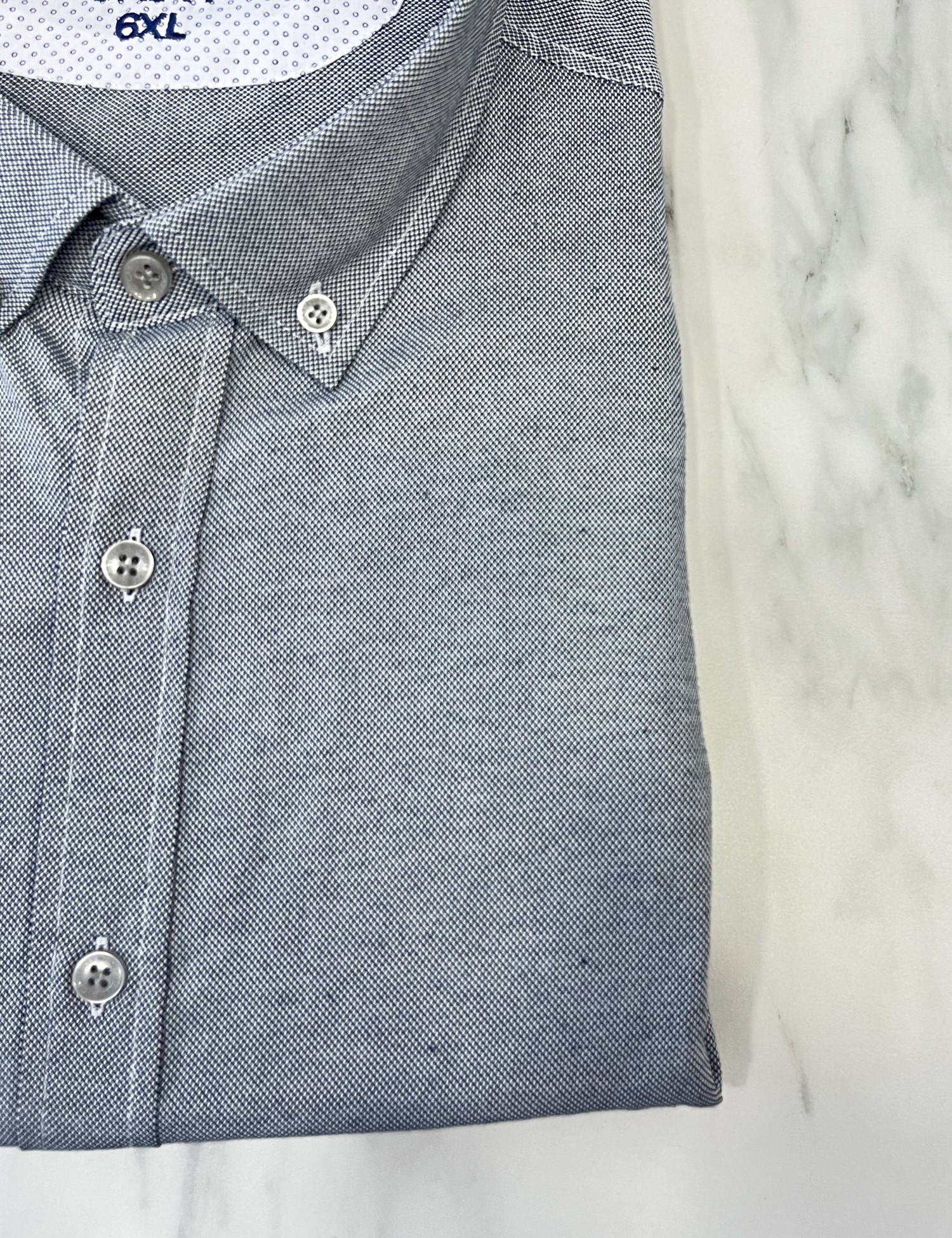 Ανδρικό γκρι κλασικό πουκάμισο Oxford CA2524G φωτογραφία